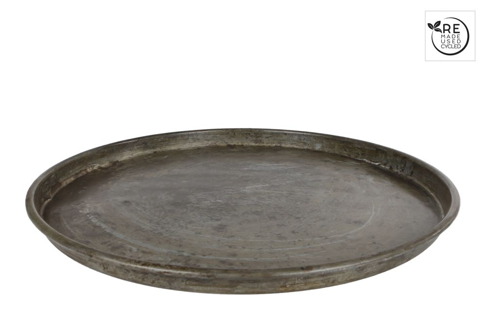 Onderbord antiek zink