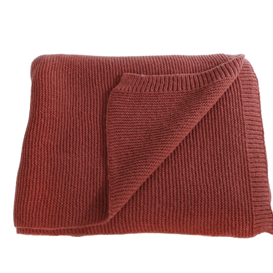 Plaid Karlijn terra 130x160cm