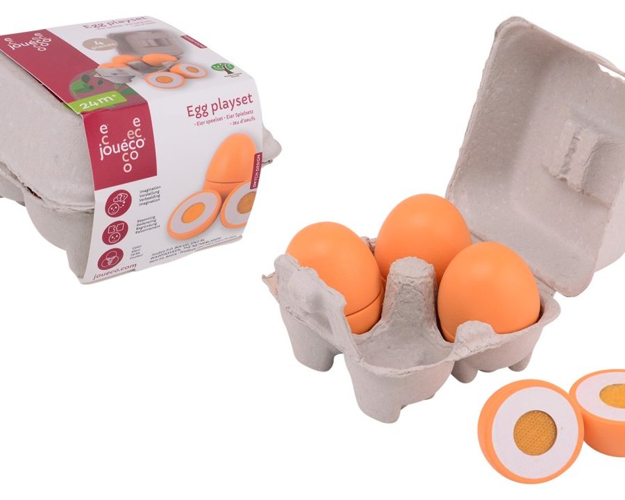 Jouéco Houten Eieren – snijden, koken en spelen in de kinderkeuken!