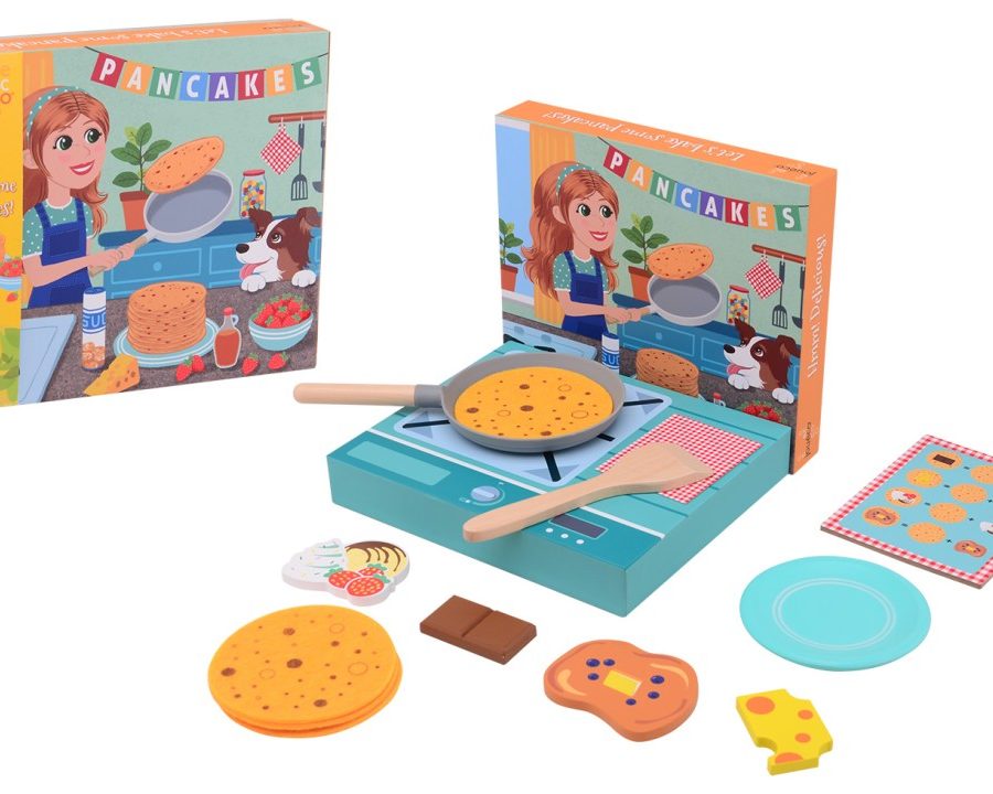 Jouéco Houten Pannenkoekenset – bakken, draaien en smullen maar!