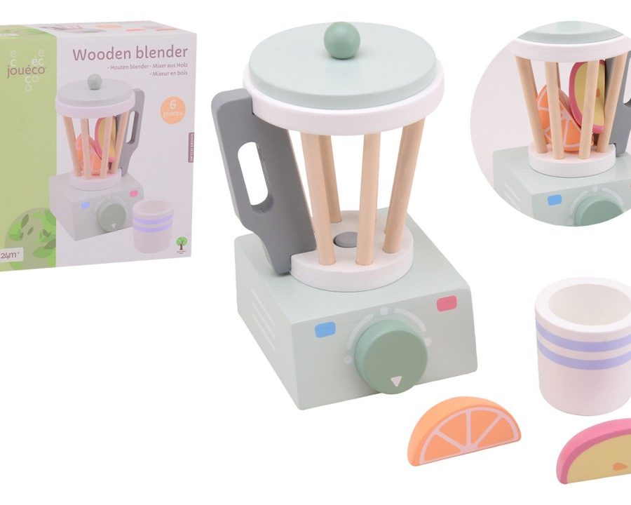 Jouéco Houten Speelgoed Blender – mixen, spelen en fantaseren in de kinderkeuken!