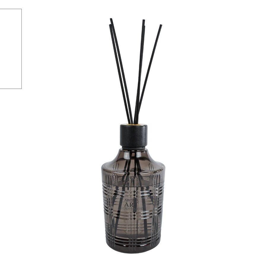 800ml, XL diffuser, luxe glas, stijlvol interieur, langdurige geur, grote inhoud, eucalyptus rose