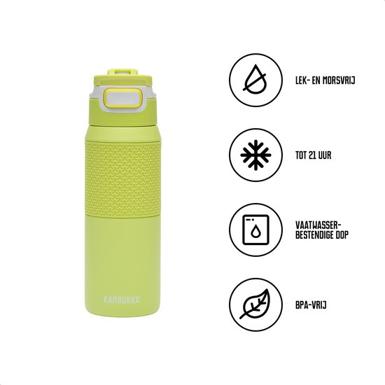 Kambukka Elton Insulated Waterfles (750ml) – Houdt tot 21 Uur Koel, 100% Lekvrij & Duurzaam - Afbeelding 4