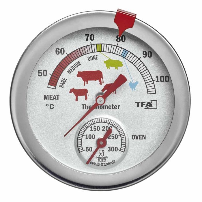 TFA 2-in-1 Analoge Vleesthermometer & Oventhermometer - RVS