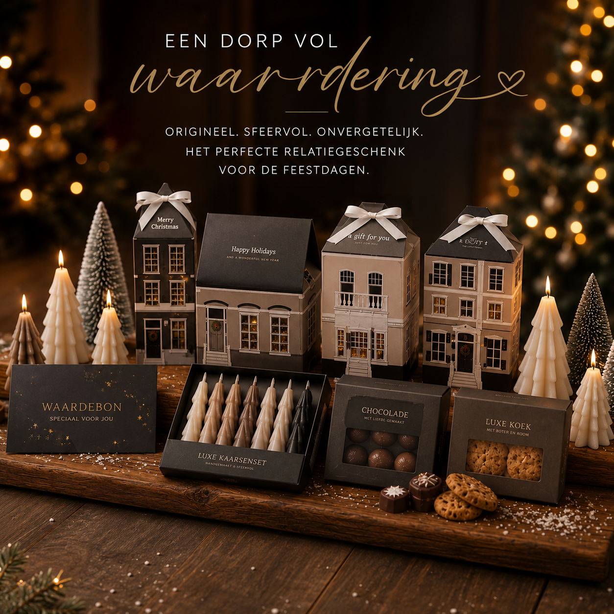 Kerstpakket origineel "Een dorp vol waardering" - Afbeelding 2